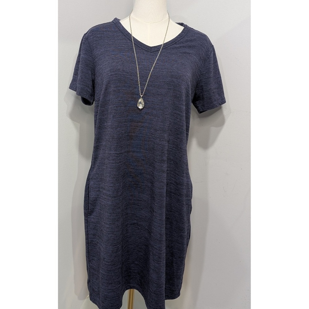 32 Degrees‎ Cool Navy Blue T-Shirt Dress Size Medium Casual